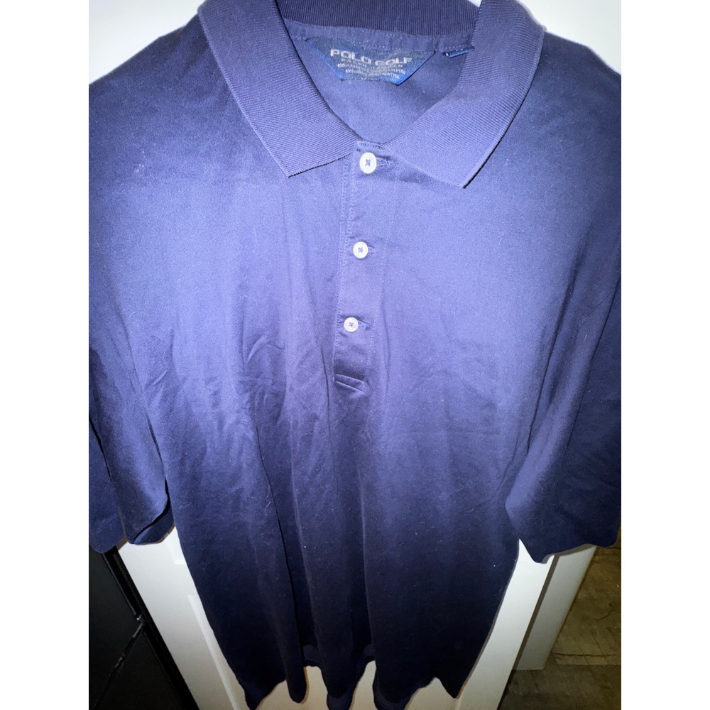 Polo Golf Ralph Lauren Men's Navy‎ Blue Short Sleeve Collared Polo Shirt